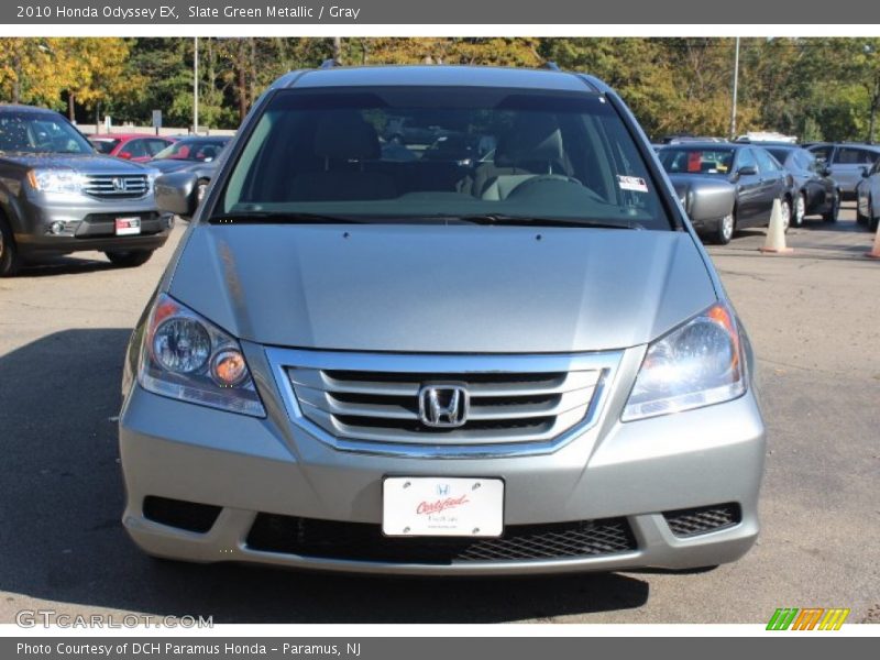 Slate Green Metallic / Gray 2010 Honda Odyssey EX