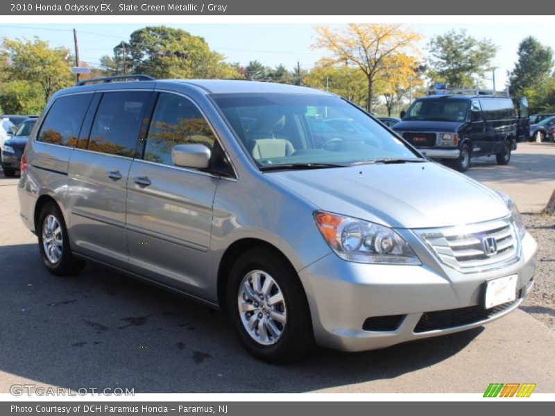 Slate Green Metallic / Gray 2010 Honda Odyssey EX