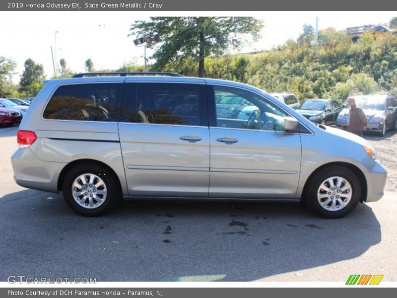Slate Green Metallic / Gray 2010 Honda Odyssey EX