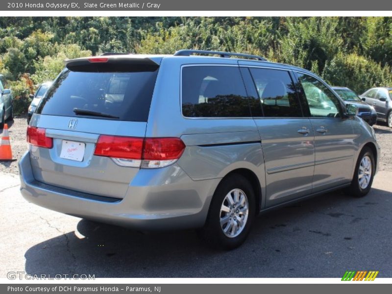 Slate Green Metallic / Gray 2010 Honda Odyssey EX