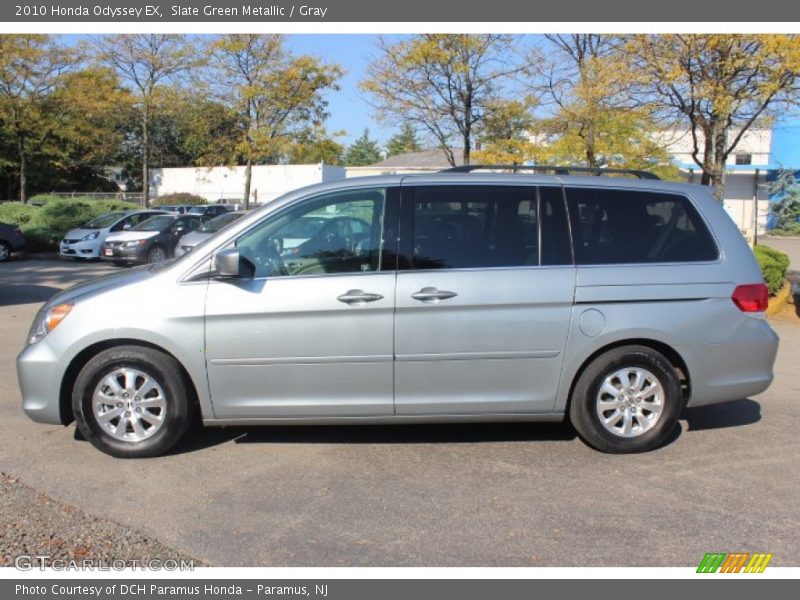 Slate Green Metallic / Gray 2010 Honda Odyssey EX