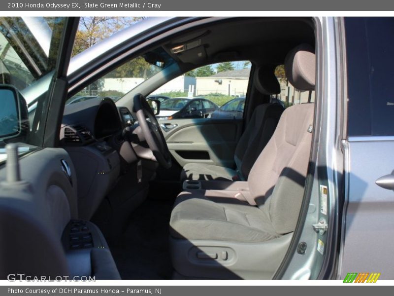 Slate Green Metallic / Gray 2010 Honda Odyssey EX