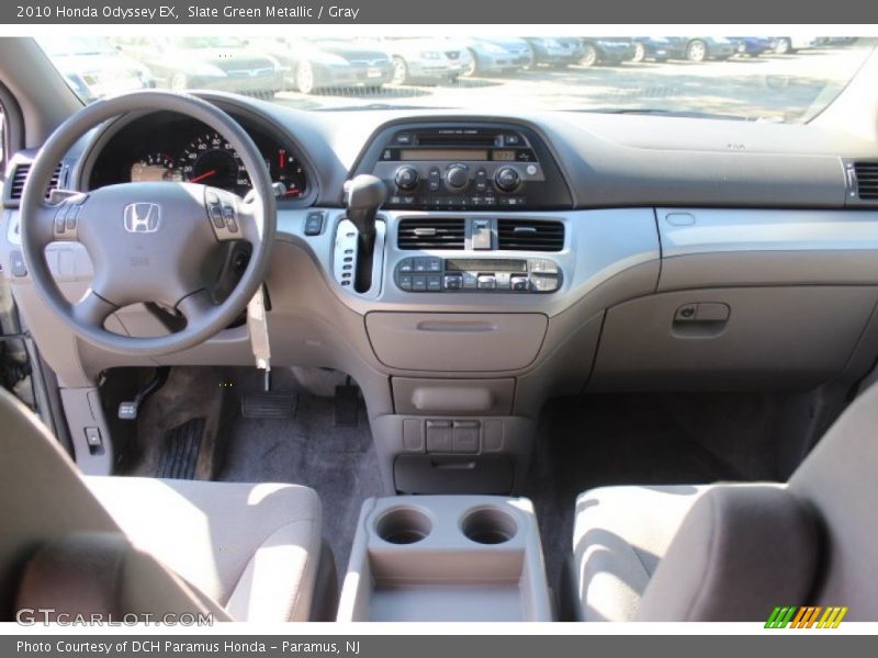 Slate Green Metallic / Gray 2010 Honda Odyssey EX