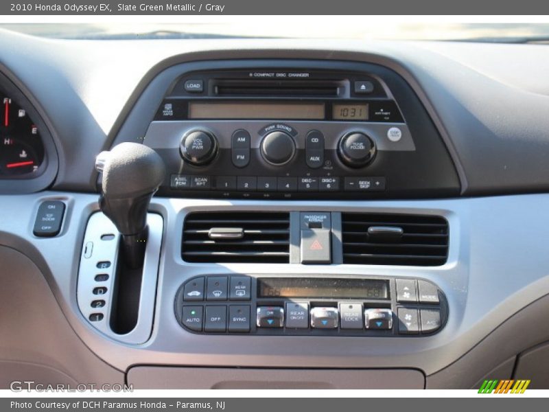 Slate Green Metallic / Gray 2010 Honda Odyssey EX