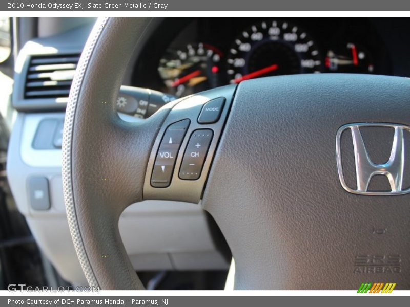 Slate Green Metallic / Gray 2010 Honda Odyssey EX