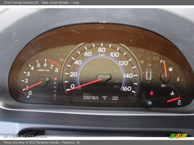 Slate Green Metallic / Gray 2010 Honda Odyssey EX