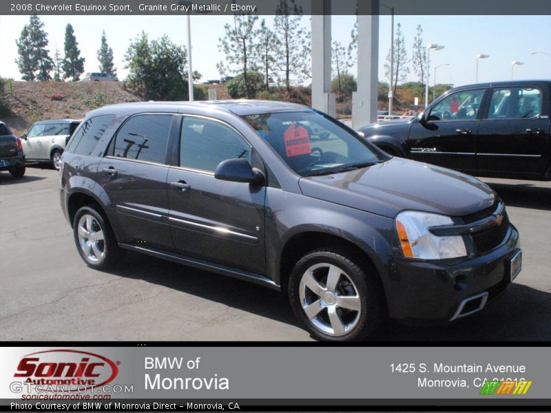 Granite Gray Metallic / Ebony 2008 Chevrolet Equinox Sport