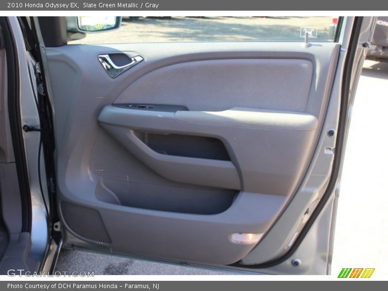 Slate Green Metallic / Gray 2010 Honda Odyssey EX