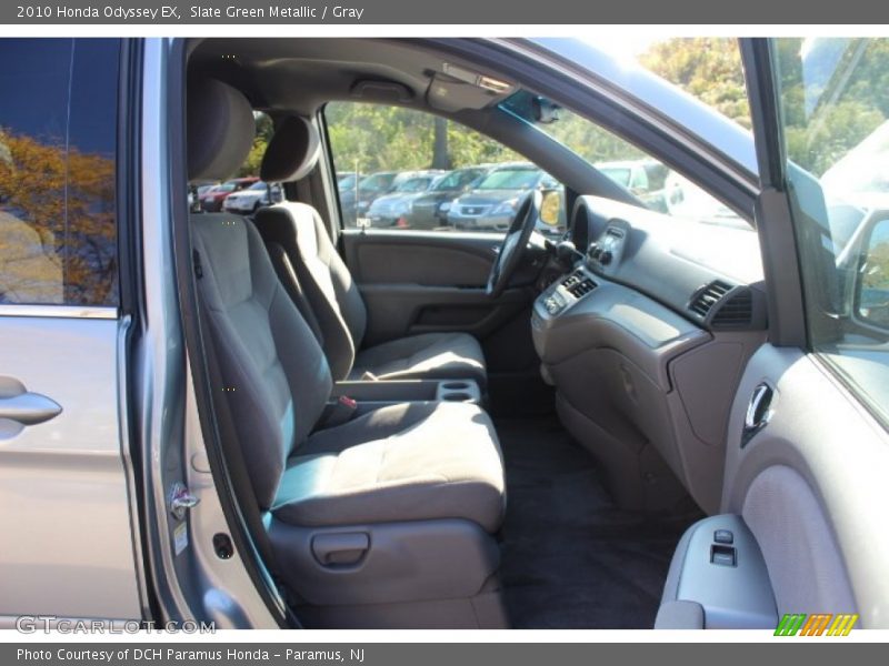 Slate Green Metallic / Gray 2010 Honda Odyssey EX
