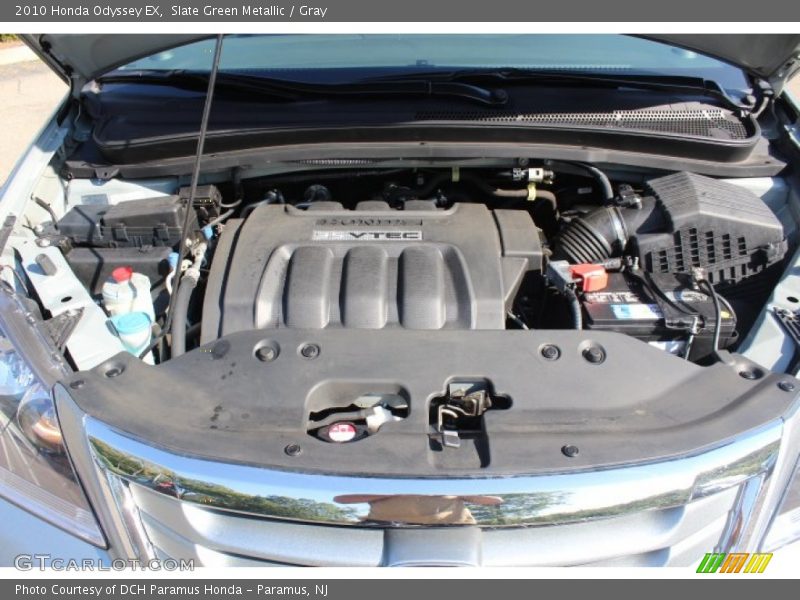 Slate Green Metallic / Gray 2010 Honda Odyssey EX