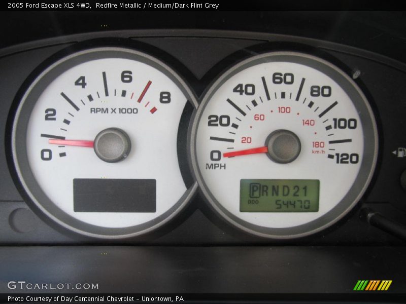 Redfire Metallic / Medium/Dark Flint Grey 2005 Ford Escape XLS 4WD