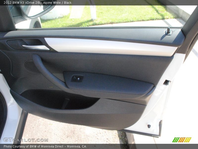 Alpine White / Black 2012 BMW X3 xDrive 28i