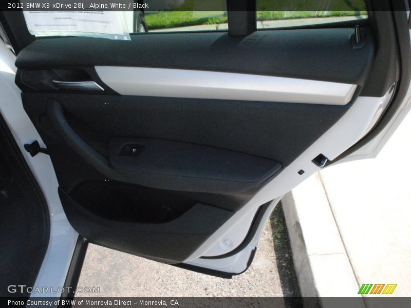 Alpine White / Black 2012 BMW X3 xDrive 28i