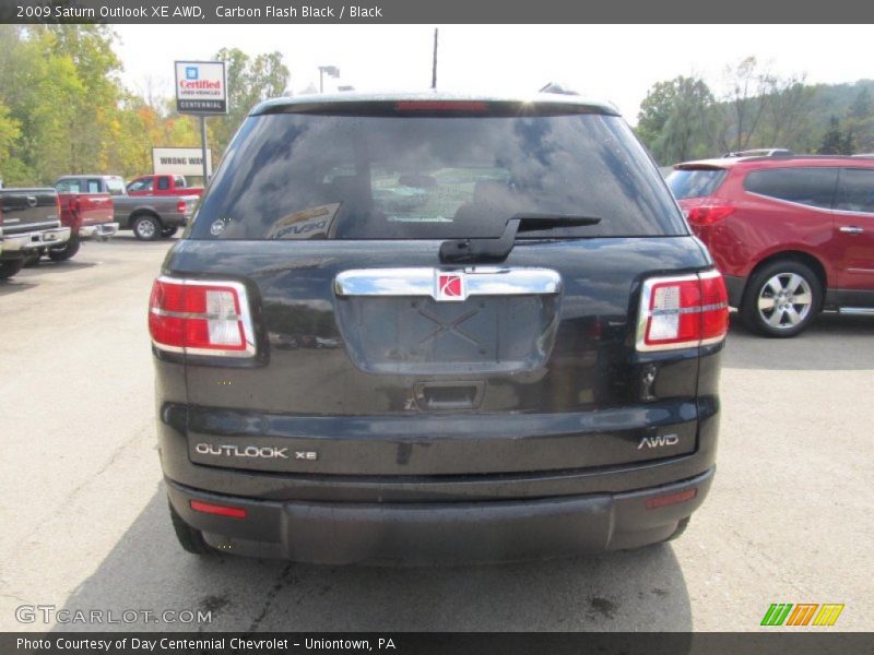 Carbon Flash Black / Black 2009 Saturn Outlook XE AWD