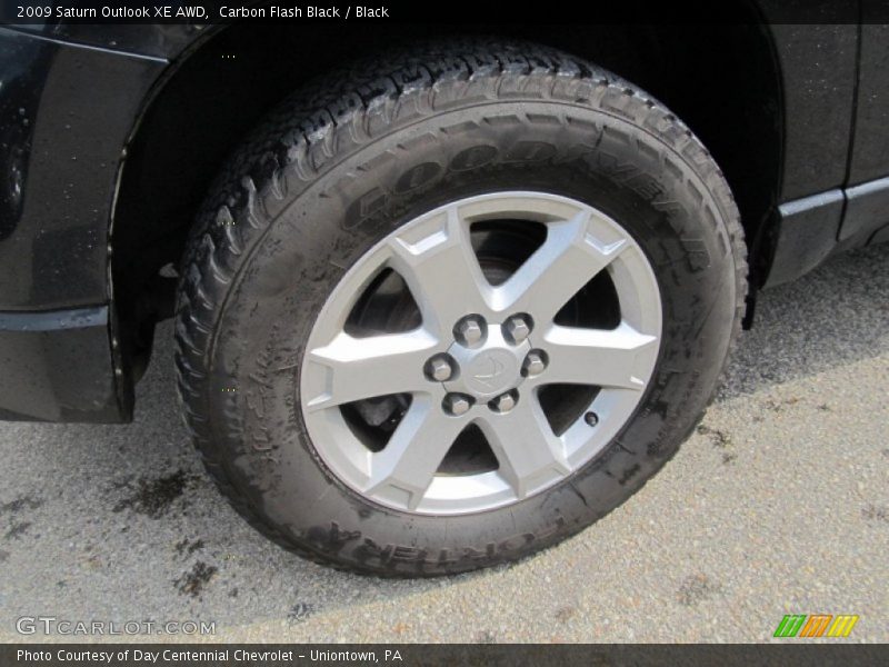 Carbon Flash Black / Black 2009 Saturn Outlook XE AWD