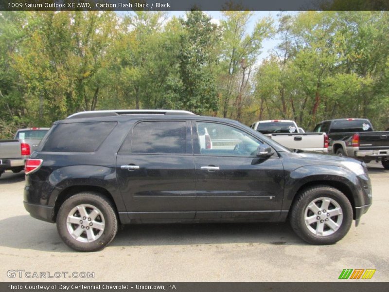 Carbon Flash Black / Black 2009 Saturn Outlook XE AWD