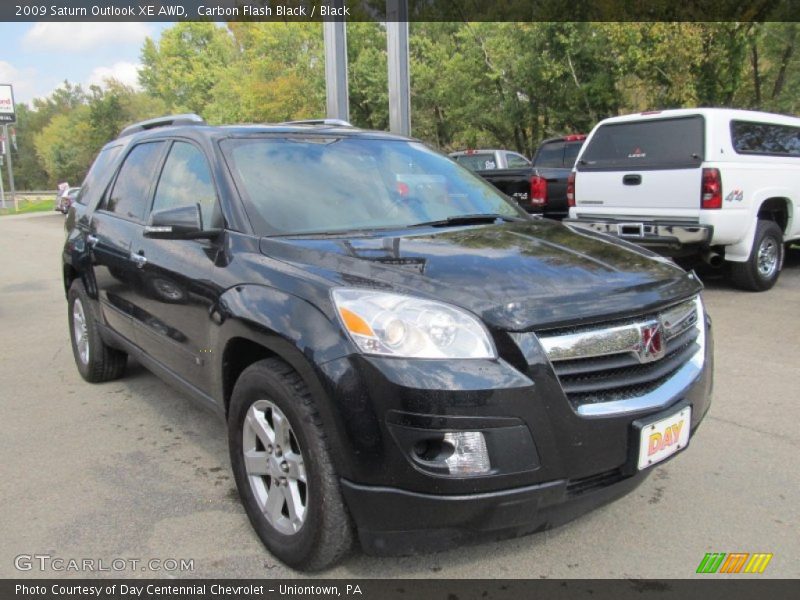 Carbon Flash Black / Black 2009 Saturn Outlook XE AWD