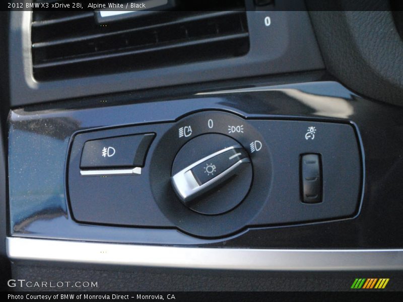 Alpine White / Black 2012 BMW X3 xDrive 28i