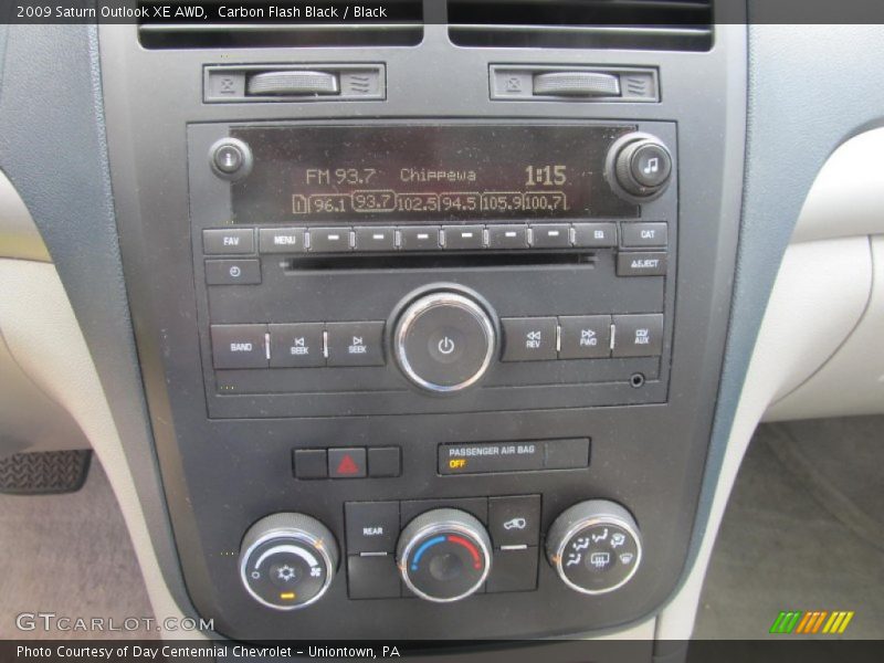 Carbon Flash Black / Black 2009 Saturn Outlook XE AWD