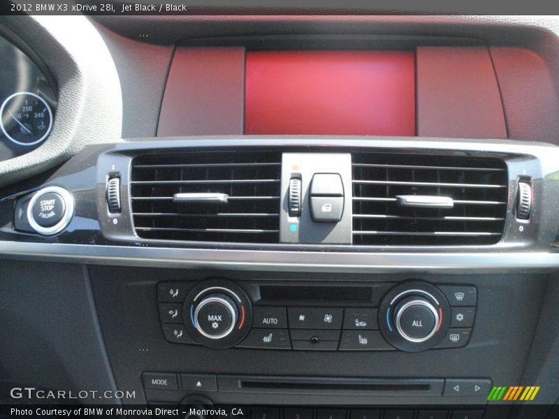 Jet Black / Black 2012 BMW X3 xDrive 28i