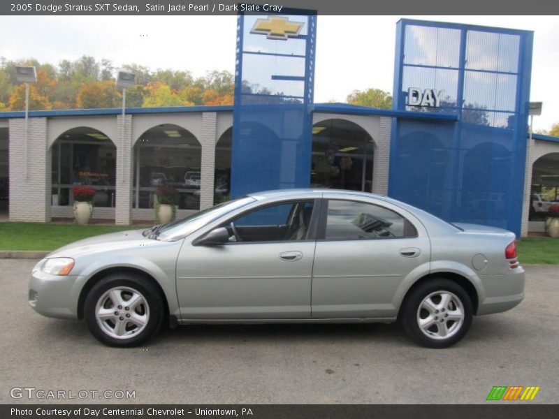 Satin Jade Pearl / Dark Slate Gray 2005 Dodge Stratus SXT Sedan