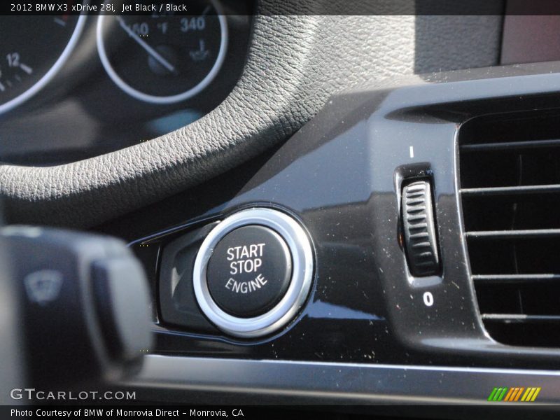 Jet Black / Black 2012 BMW X3 xDrive 28i
