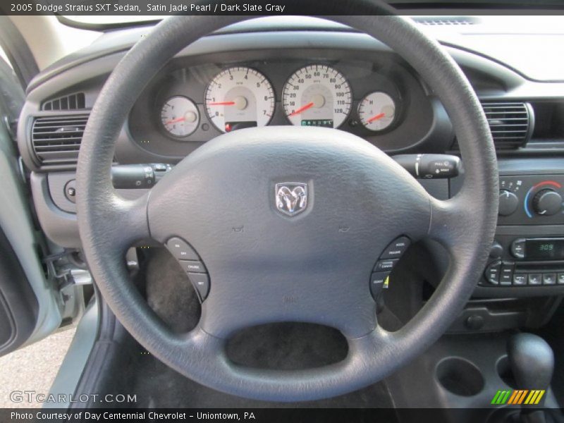 Satin Jade Pearl / Dark Slate Gray 2005 Dodge Stratus SXT Sedan