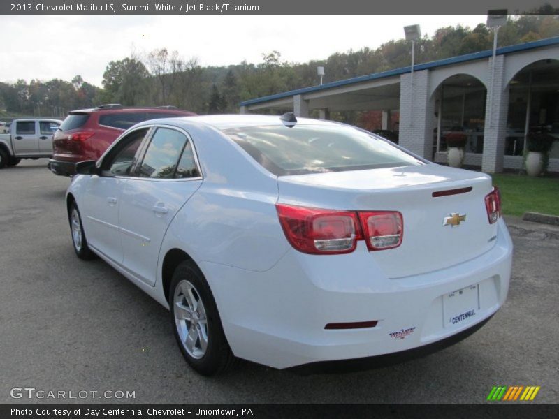 Summit White / Jet Black/Titanium 2013 Chevrolet Malibu LS