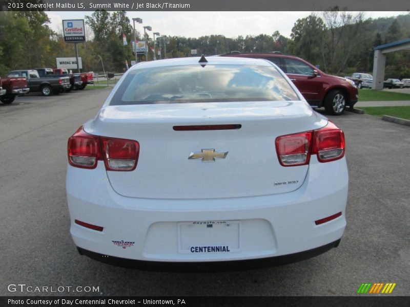 Summit White / Jet Black/Titanium 2013 Chevrolet Malibu LS