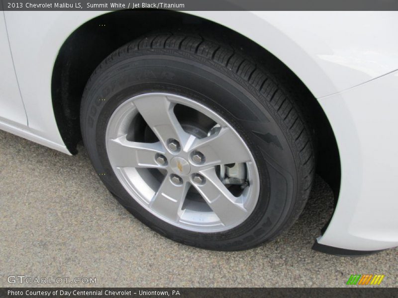 Summit White / Jet Black/Titanium 2013 Chevrolet Malibu LS