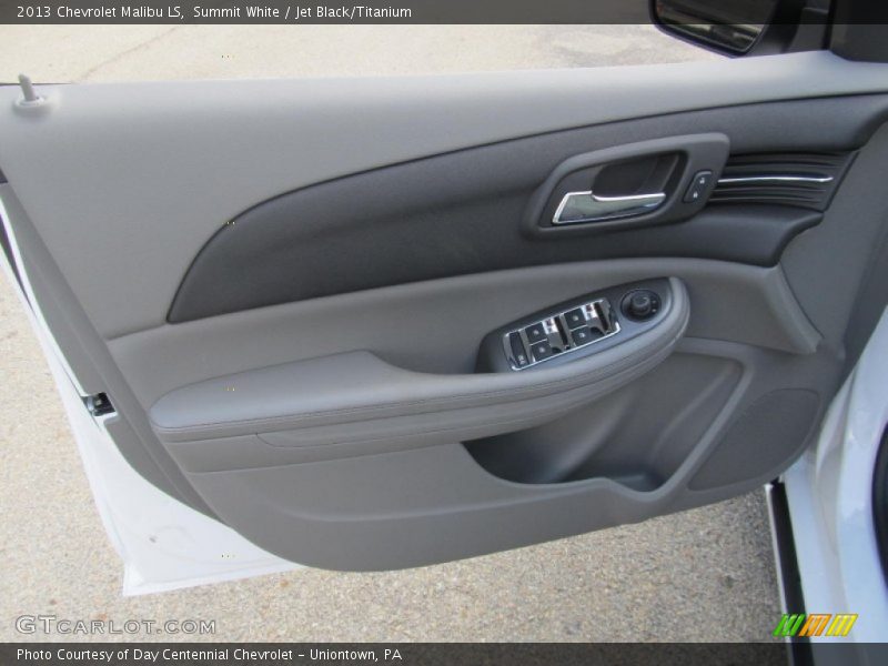 Summit White / Jet Black/Titanium 2013 Chevrolet Malibu LS