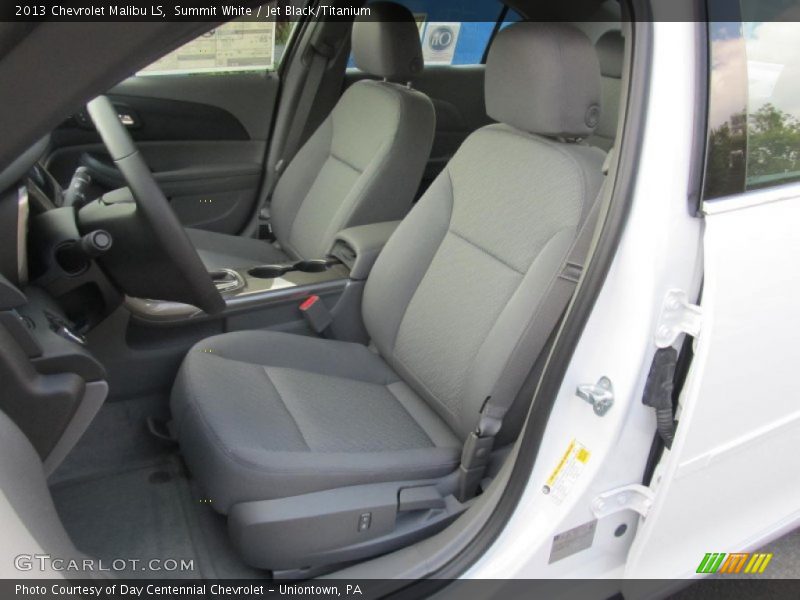 Summit White / Jet Black/Titanium 2013 Chevrolet Malibu LS
