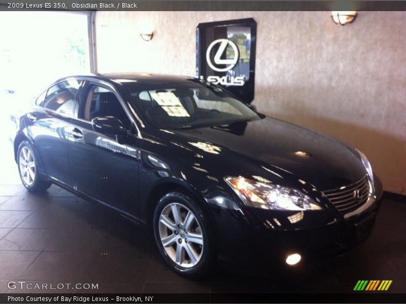 Obsidian Black / Black 2009 Lexus ES 350