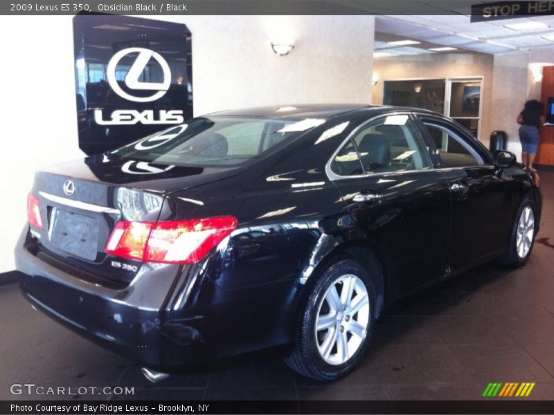 Obsidian Black / Black 2009 Lexus ES 350