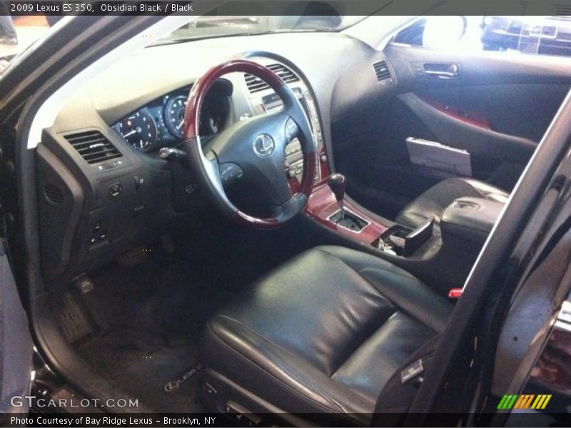 Obsidian Black / Black 2009 Lexus ES 350
