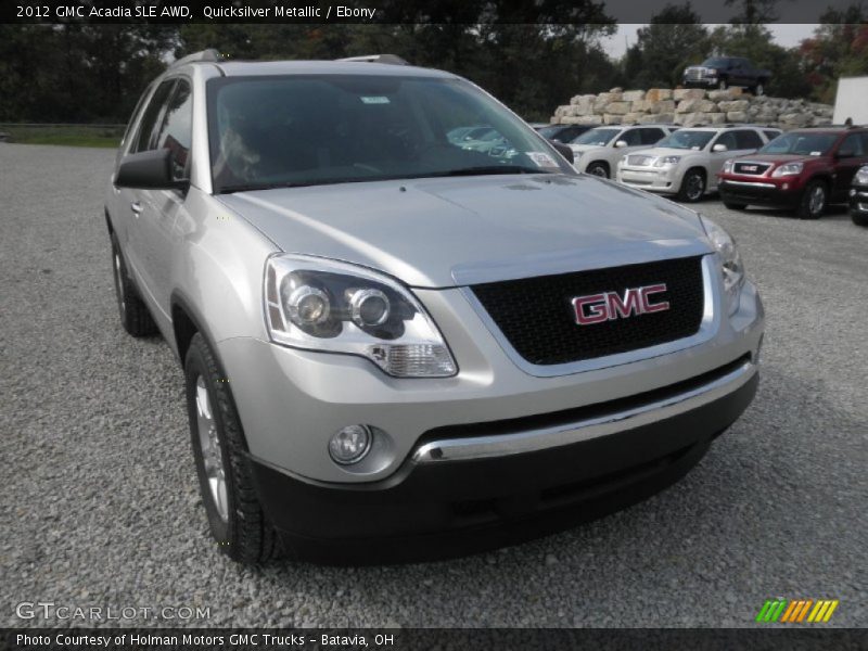 Quicksilver Metallic / Ebony 2012 GMC Acadia SLE AWD
