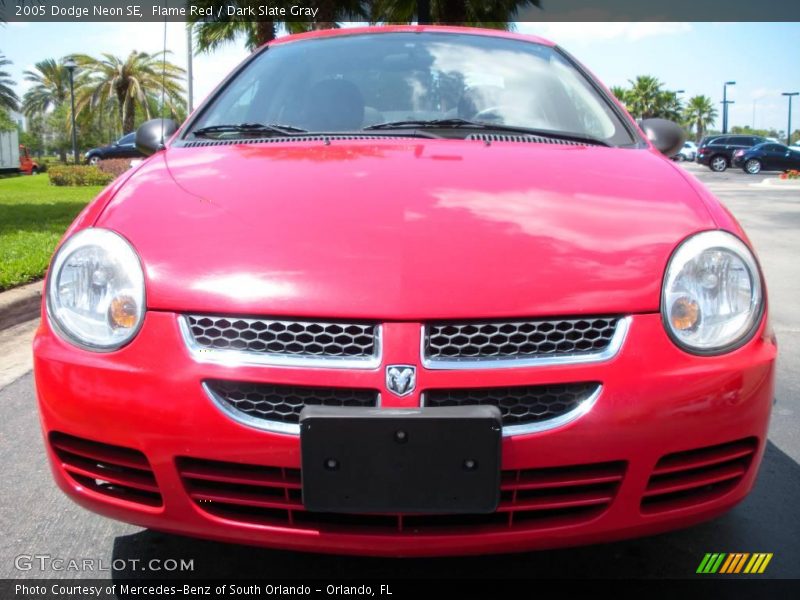 Flame Red / Dark Slate Gray 2005 Dodge Neon SE