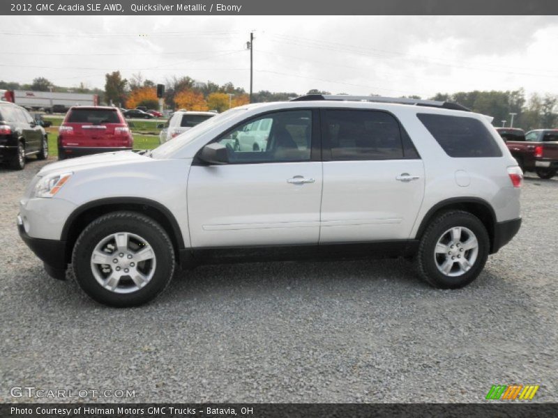 Quicksilver Metallic / Ebony 2012 GMC Acadia SLE AWD