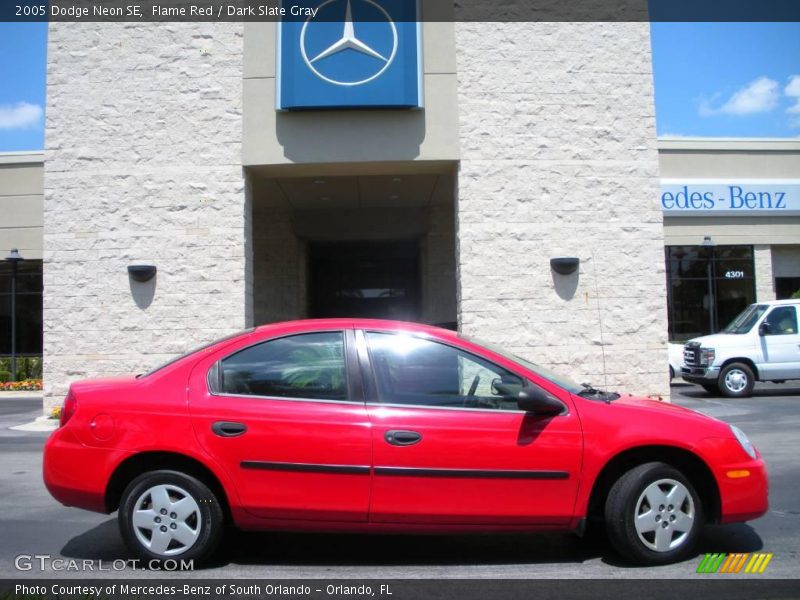 Flame Red / Dark Slate Gray 2005 Dodge Neon SE