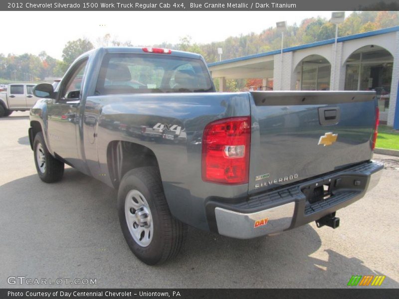 Blue Granite Metallic / Dark Titanium 2012 Chevrolet Silverado 1500 Work Truck Regular Cab 4x4
