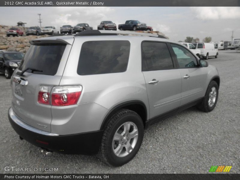 Quicksilver Metallic / Ebony 2012 GMC Acadia SLE AWD