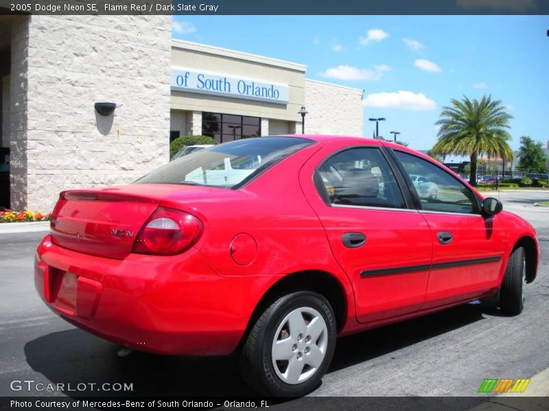 Flame Red / Dark Slate Gray 2005 Dodge Neon SE