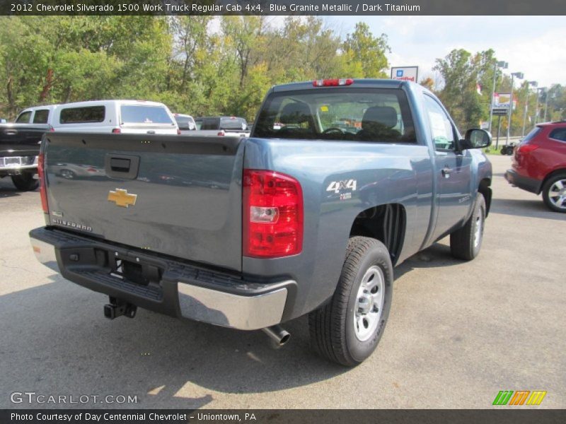 Blue Granite Metallic / Dark Titanium 2012 Chevrolet Silverado 1500 Work Truck Regular Cab 4x4