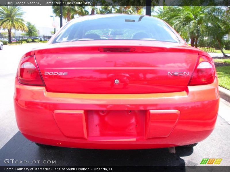 Flame Red / Dark Slate Gray 2005 Dodge Neon SE