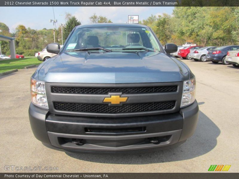 Blue Granite Metallic / Dark Titanium 2012 Chevrolet Silverado 1500 Work Truck Regular Cab 4x4