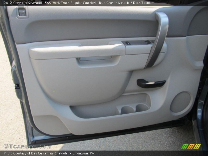 Blue Granite Metallic / Dark Titanium 2012 Chevrolet Silverado 1500 Work Truck Regular Cab 4x4
