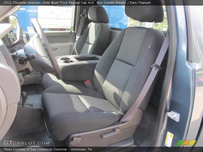 Blue Granite Metallic / Dark Titanium 2012 Chevrolet Silverado 1500 Work Truck Regular Cab 4x4