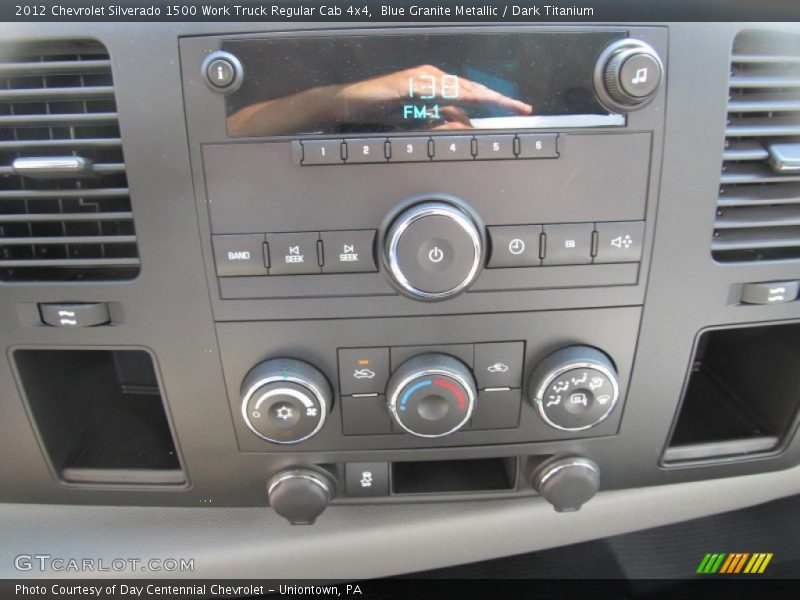 Blue Granite Metallic / Dark Titanium 2012 Chevrolet Silverado 1500 Work Truck Regular Cab 4x4