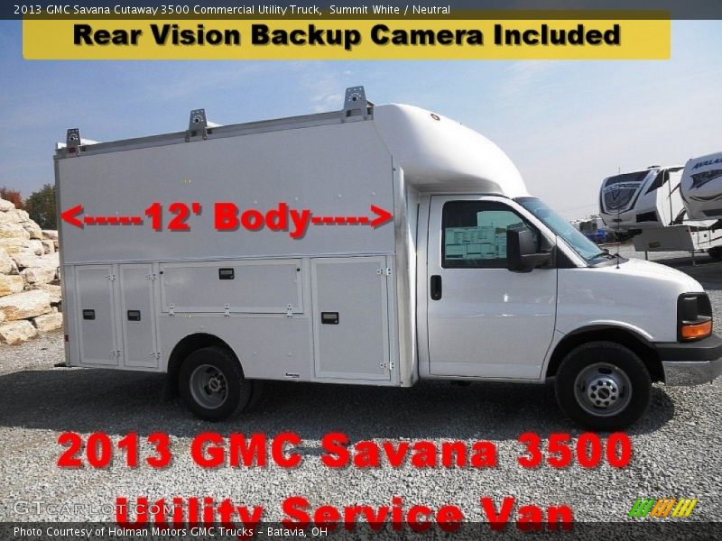 Summit White / Neutral 2013 GMC Savana Cutaway 3500 Commercial Utility Truck