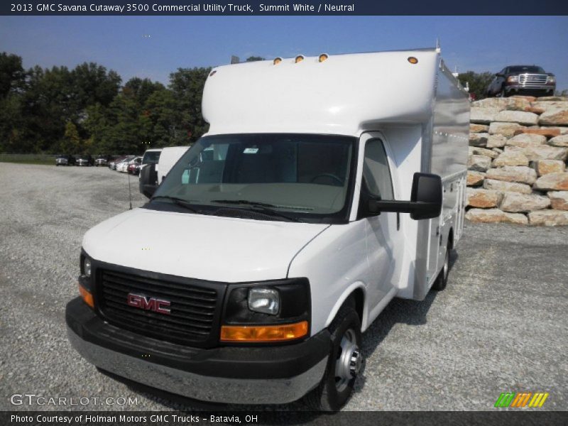 Summit White / Neutral 2013 GMC Savana Cutaway 3500 Commercial Utility Truck